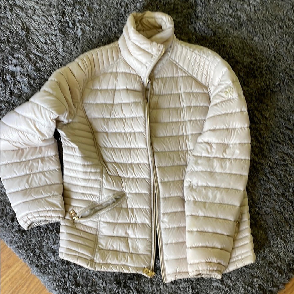 Michael Kors Light Beige Puffer Jacket
